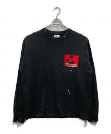 SOMEIT（サミット）の古着「ダメージ加工スウェット」｜ブラック