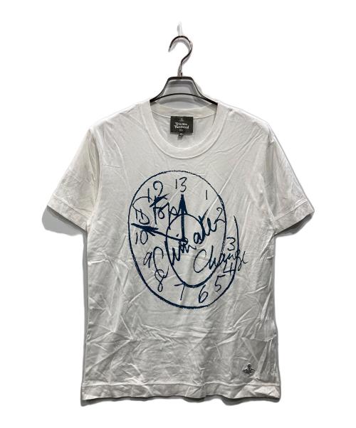 Vivienne Westwood man（ヴィヴィアン ウェストウッド マン）Vivienne Westwood man (ヴィヴィアン ウェストウッド マン) プリントTシャツ ホワイト サイズ:46の古着・服飾アイテム