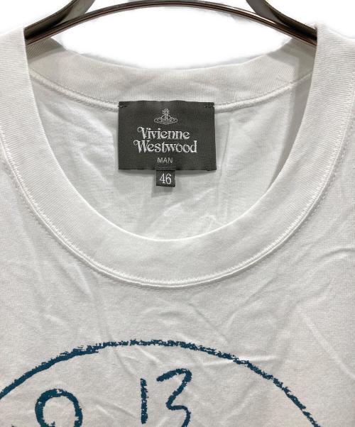 Vivienne Westwood man（ヴィヴィアン ウェストウッド マン）Vivienne Westwood man (ヴィヴィアン ウェストウッド マン) プリントTシャツ ホワイト サイズ:46の古着・服飾アイテム