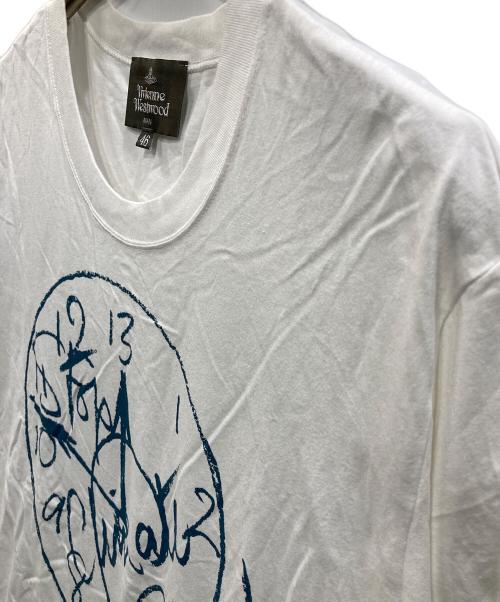 Vivienne Westwood man（ヴィヴィアン ウェストウッド マン）Vivienne Westwood man (ヴィヴィアン ウェストウッド マン) プリントTシャツ ホワイト サイズ:46の古着・服飾アイテム