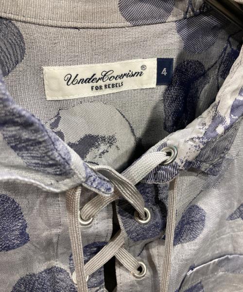 UNDERCOVERISM（アンダーカバーイズム）UNDERCOVERISM (アンダーカバーイズム) シルクシャツ グレー サイズ:XLの古着・服飾アイテム