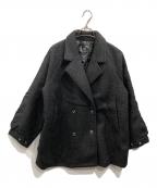 loafローフ）の古着「切替Pコート」｜ブラック