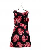 Kate Spadeケイトスペード）の古着「花柄ワンピース」｜ブラック