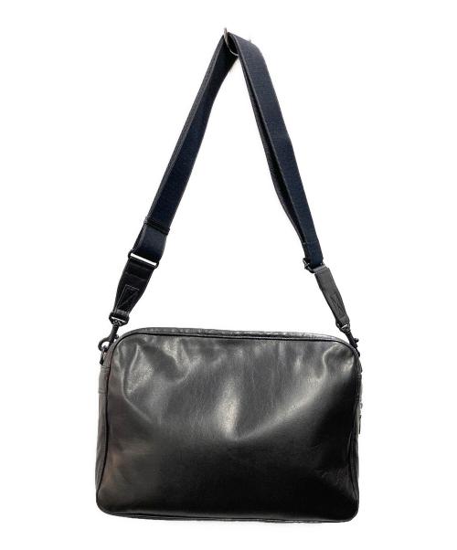 LUGGAGE LABEL（ラゲッジ レーベル）LUGGAGE LABEL (ラゲッジ レーベル) ライナーレザーショルダーバッグ(L) ブラック サイズ:-の古着・服飾アイテム