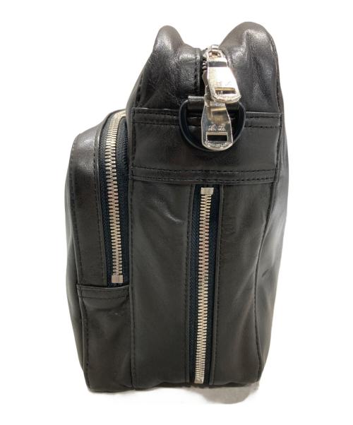 LUGGAGE LABEL（ラゲッジ レーベル）LUGGAGE LABEL (ラゲッジ レーベル) ライナーレザーショルダーバッグ(L) ブラック サイズ:-の古着・服飾アイテム