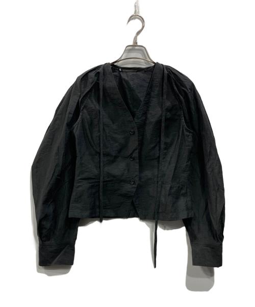 Adam et Rope（アダム エ ロペ）Adam et Rope (アダム エ ロペ) シアージレセパレートスリーブブラウス ブラック サイズ:Freeの古着・服飾アイテム