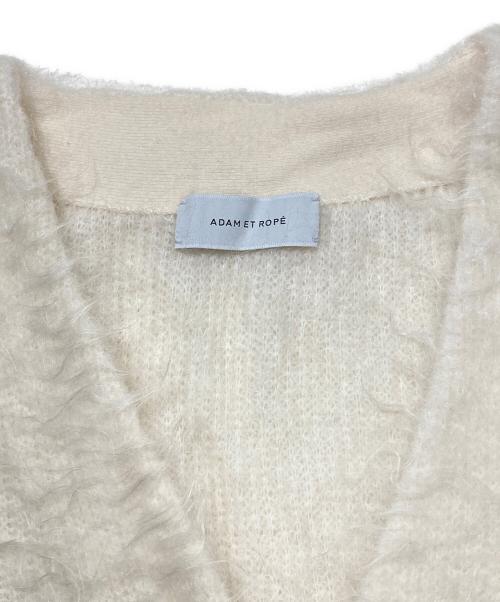 Adam et Rope（アダム エ ロペ）Adam et Rope (アダム エ ロペ) モヘヤカーディガン ホワイト サイズ:SIZE Freeの古着・服飾アイテム
