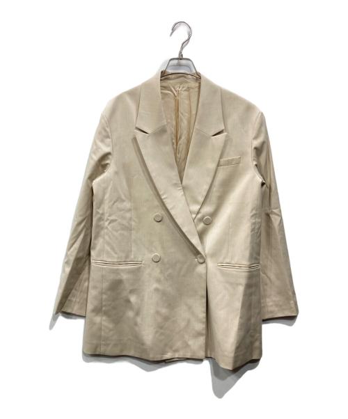 Adam et Rope（アダム エ ロペ）Adam et Rope (アダム エ ロペ) ダブルブレストジャケット ベージュ サイズ:38の古着・服飾アイテム