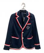 POLO RALPH LAURENポロ・ラルフローレン）の古着「グログラントリム テリーブレザー」｜ネイビー