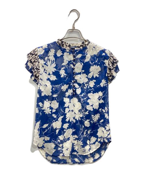 POLO RALPH LAUREN（ポロ・ラルフローレン）POLO RALPH LAUREN (ポロ・ラルフローレン) シアーブラウス ブルー サイズ:Sの古着・服飾アイテム