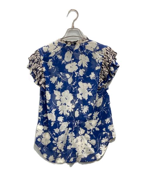 POLO RALPH LAUREN（ポロ・ラルフローレン）POLO RALPH LAUREN (ポロ・ラルフローレン) シアーブラウス ブルー サイズ:Sの古着・服飾アイテム