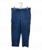 POLO RALPH LAURENポロ・ラルフローレン）の古着「リネントラウザーパンツ」｜ネイビー