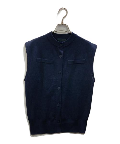 N.O.R.C（ノーク）N.O.R.C (ノーク) ニットベスト ネイビー サイズ:Fの古着・服飾アイテム