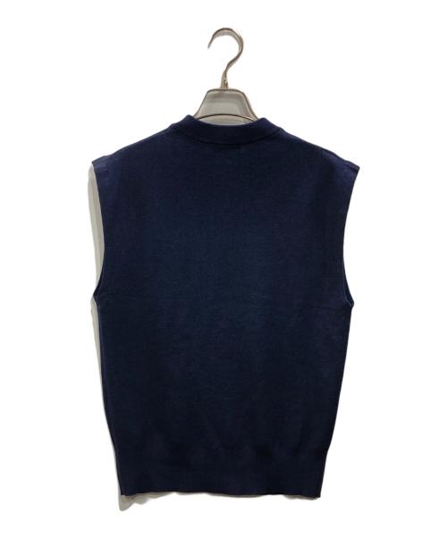 N.O.R.C（ノーク）N.O.R.C (ノーク) ニットベスト ネイビー サイズ:Fの古着・服飾アイテム