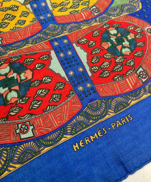 HERMES（エルメス）HERMES (エルメス) カレジェアン/カレ140 ブルーの古着・服飾アイテム