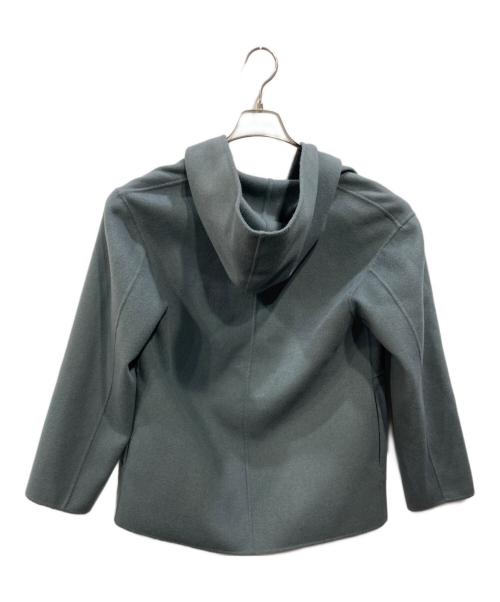 INDIVI（インディヴィ）INDIVI (インディヴィ) フーデッドリバーコート グレー サイズ:38の古着・服飾アイテム