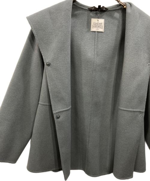 INDIVI（インディヴィ）INDIVI (インディヴィ) フーデッドリバーコート グレー サイズ:38の古着・服飾アイテム
