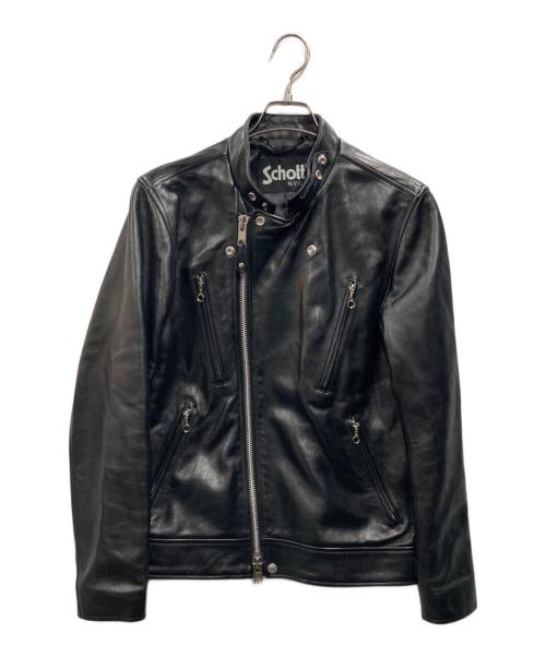 Schott（ショット）Schott (ショット) NEW DOUBLE BREST RIDERS ブラック サイズ:Lの古着・服飾アイテム