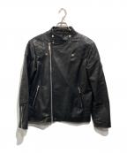 MACKINTOSH LONDON×JAMES GROSEマッキントッシュ ロンドン×ジェームスグロース）の古着「ホースハイドライダースジャケット」｜ブラック