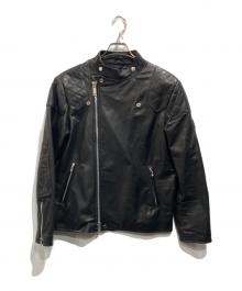 MACKINTOSH LONDON×JAMES GROSE（マッキントッシュ ロンドン×ジェームスグロース）の古着「ホースハイドライダースジャケット」｜ブラック