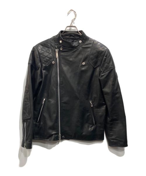 MACKINTOSH LONDON（マッキントッシュ ロンドン）MACKINTOSH LONDON (マッキントッシュ ロンドン) JAMES GROSE (ジェームスグロース) ホースハイドライダースジャケット ブラック サイズ:40の古着・服飾アイテム
