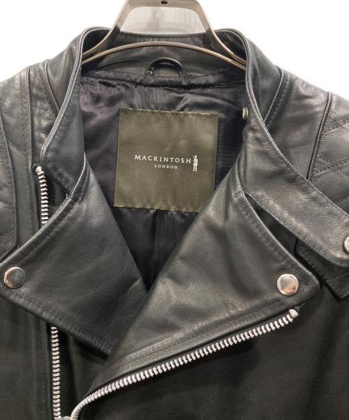 MACKINTOSH LONDON（マッキントッシュ ロンドン）MACKINTOSH LONDON (マッキントッシュ ロンドン) JAMES GROSE (ジェームスグロース) ホースハイドライダースジャケット ブラック サイズ:40の古着・服飾アイテム