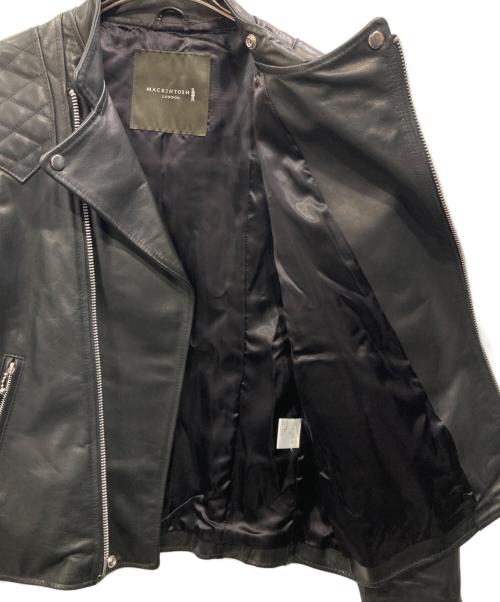 MACKINTOSH LONDON（マッキントッシュ ロンドン）MACKINTOSH LONDON (マッキントッシュ ロンドン) JAMES GROSE (ジェームスグロース) ホースハイドライダースジャケット ブラック サイズ:40の古着・服飾アイテム