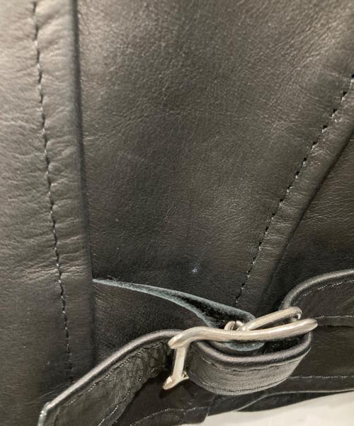 MACKINTOSH LONDON（マッキントッシュ ロンドン）MACKINTOSH LONDON (マッキントッシュ ロンドン) JAMES GROSE (ジェームスグロース) ホースハイドライダースジャケット ブラック サイズ:40の古着・服飾アイテム