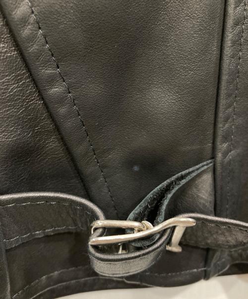 MACKINTOSH LONDON（マッキントッシュ ロンドン）MACKINTOSH LONDON (マッキントッシュ ロンドン) JAMES GROSE (ジェームスグロース) ホースハイドライダースジャケット ブラック サイズ:40の古着・服飾アイテム