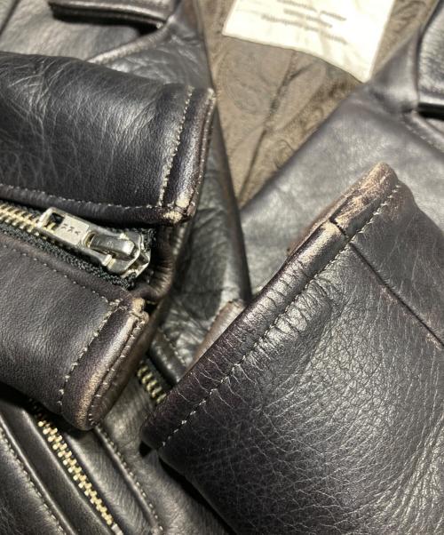 Lisiere（リジェール）Lisiere (リジェール) ダブルライダースジャケット ブラック サイズ:38の古着・服飾アイテム