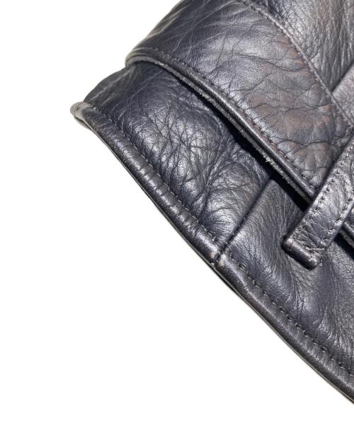 Lisiere（リジェール）Lisiere (リジェール) ダブルライダースジャケット ブラック サイズ:38の古着・服飾アイテム