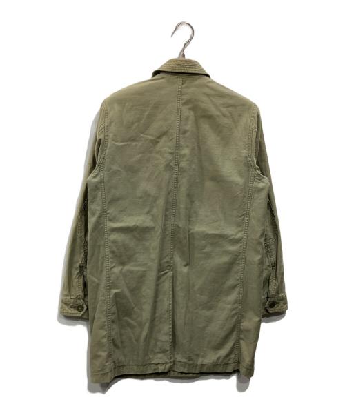 RHC Ron Herman（アールエイチシー ロンハーマン）RHC Ron Herman (アールエイチシー ロンハーマン) BEDWIN &THE HEARTBREAKERS (ベドウィンアンドザ ハートブレイカーズ) オーバーダイ加工ステンカラーコート カーキ サイズ:表記なしの古着・服飾アイテム