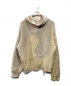 ERLイーアールエル）の古着「ニットパーカー」｜ベージュ