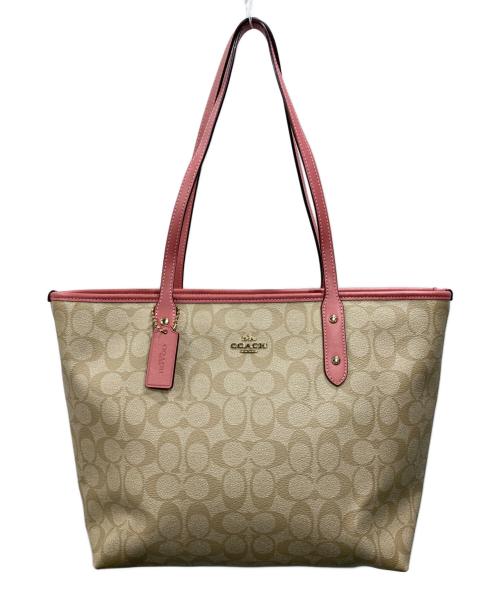COACH（コーチ）COACH (コーチ) トートバッグ ベージュの古着・服飾アイテム
