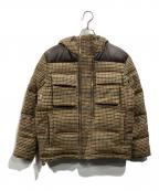 PS Paul SmithＰＳポールスミス）の古着「ツイードダウンジャケット」｜ブラウン