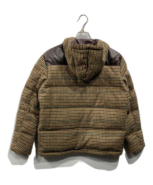 PS Paul Smith（ＰＳポールスミス）PS Paul Smith (ＰＳポールスミス) ツイードダウンジャケット ブラウン サイズ:Mの古着・服飾アイテム