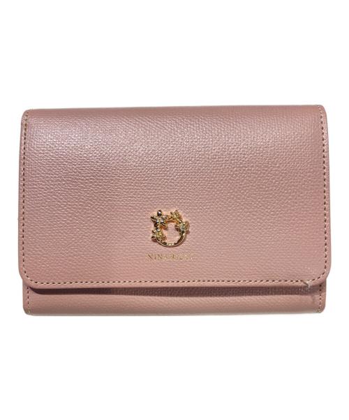 NINA RICCI（ニナリッチ）NINA RICCI (ニナリッチ) ジャルダン2つ折り財布 ピンクの古着・服飾アイテム