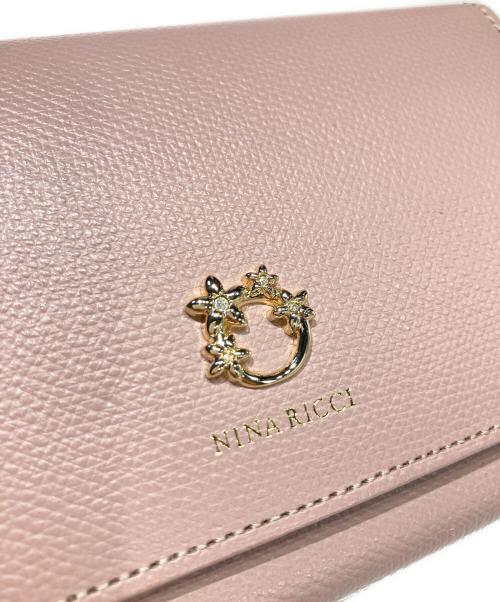 NINA RICCI（ニナリッチ）NINA RICCI (ニナリッチ) ジャルダン2つ折り財布 ピンクの古着・服飾アイテム