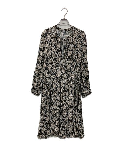 MAX&Co.（マックスアンドコー）MAX&Co. (マックスアンドコー) 総柄ワンピース ブラック サイズ:SIZE48の古着・服飾アイテム