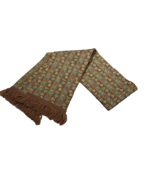 Yves Saint Laurent（イヴサンローラン）Yves Saint Laurent (イヴサンローラン) ボタニカル柄カーディガン ブラウン サイズ:SIZE Mの古着・服飾アイテム