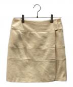 MIU MIUミュウミュウ）の古着「ラップスカート」｜アイボリー