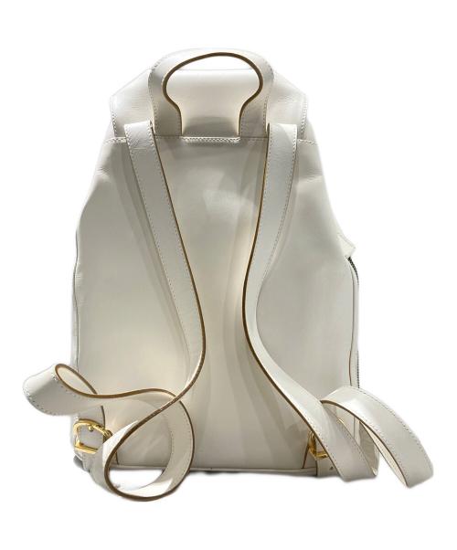 Salvatore Ferragamo（サルヴァトーレ フェラガモ）Salvatore Ferragamo (サルヴァトーレ フェラガモ) ガンチーニリュック ホワイトの古着・服飾アイテム