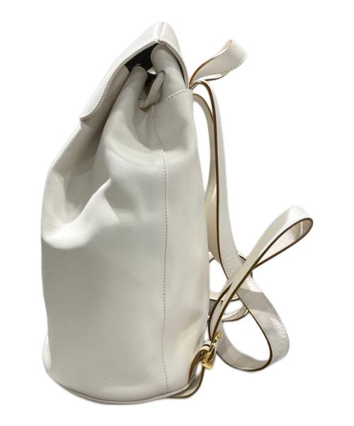 Salvatore Ferragamo（サルヴァトーレ フェラガモ）Salvatore Ferragamo (サルヴァトーレ フェラガモ) ガンチーニリュック ホワイトの古着・服飾アイテム