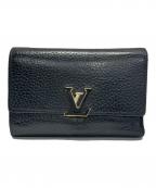 LOUIS VUITTONルイ ヴィトン）の古着「3つ折り財布」｜ブラック