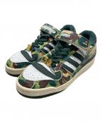 adidas×A BATHING APEアディダス×ア ベイシング エイプ）の古着「ADIDAS FORUM 84 BAPE LOW」｜グリーン