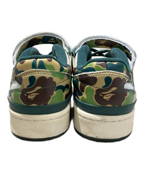 adidas（アディダス）adidas (アディダス) A BATHING APE (ア ベイシング エイプ) ADIDAS FORUM 84 BAPE LOW グリーン サイズ:24.5の古着・服飾アイテム
