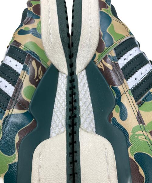 adidas（アディダス）adidas (アディダス) A BATHING APE (ア ベイシング エイプ) ADIDAS FORUM 84 BAPE LOW グリーン サイズ:24.5の古着・服飾アイテム