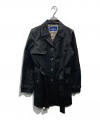 BURBERRY BLUE LABELバーバリーロンドンブルーレーベル）の古着「トレンチコート」｜ブラック