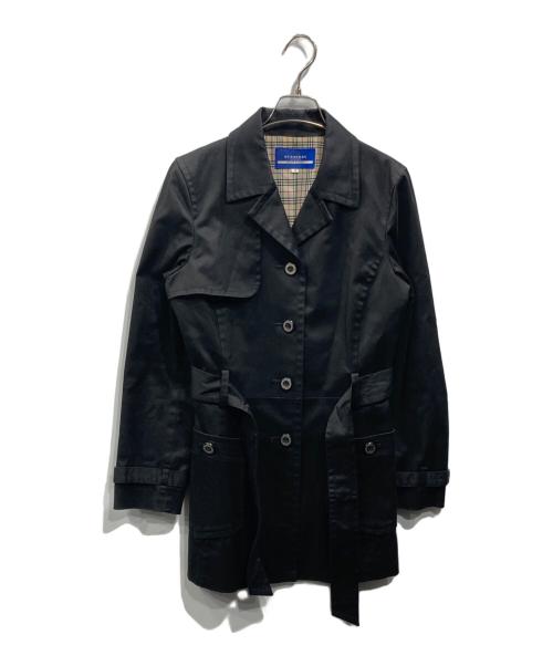 BURBERRY BLUE LABEL（バーバリー ブルー レーベル）BURBERRY BLUE LABEL (バーバリーロンドンブルーレーベル) トレンチコート ブラック サイズ:40の古着・服飾アイテム