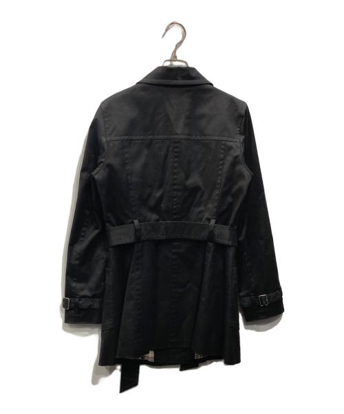 BURBERRY BLUE LABEL（バーバリー ブルー レーベル）BURBERRY BLUE LABEL (バーバリーロンドンブルーレーベル) トレンチコート ブラック サイズ:40の古着・服飾アイテム